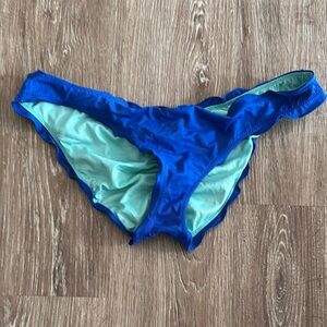 Victoria's Secret Blue and Mint Bikini Bottom